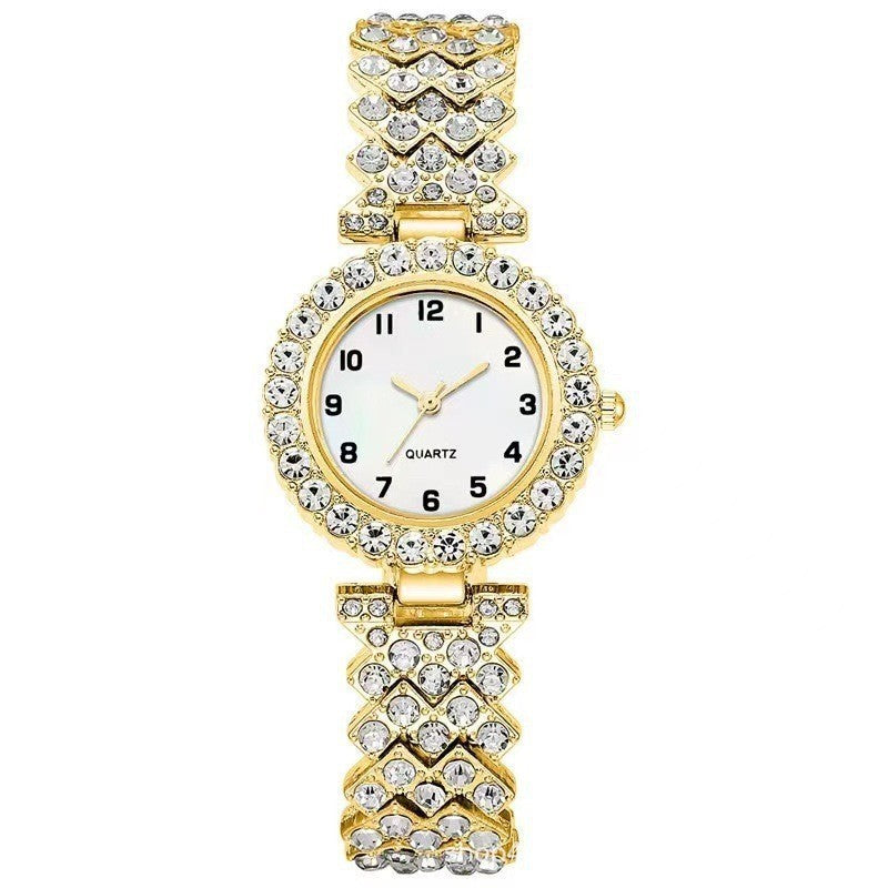 Fashion Jewelry Luxury Fashion Women Watch Set Silver Strap Ladies Quartz Wristwatch Alloy Bracelet For Ladies Jewelry Set Clock Gift
